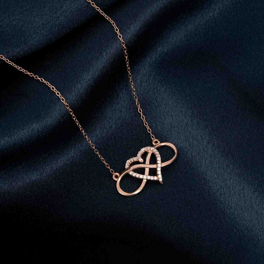 Rose gold heart necklace