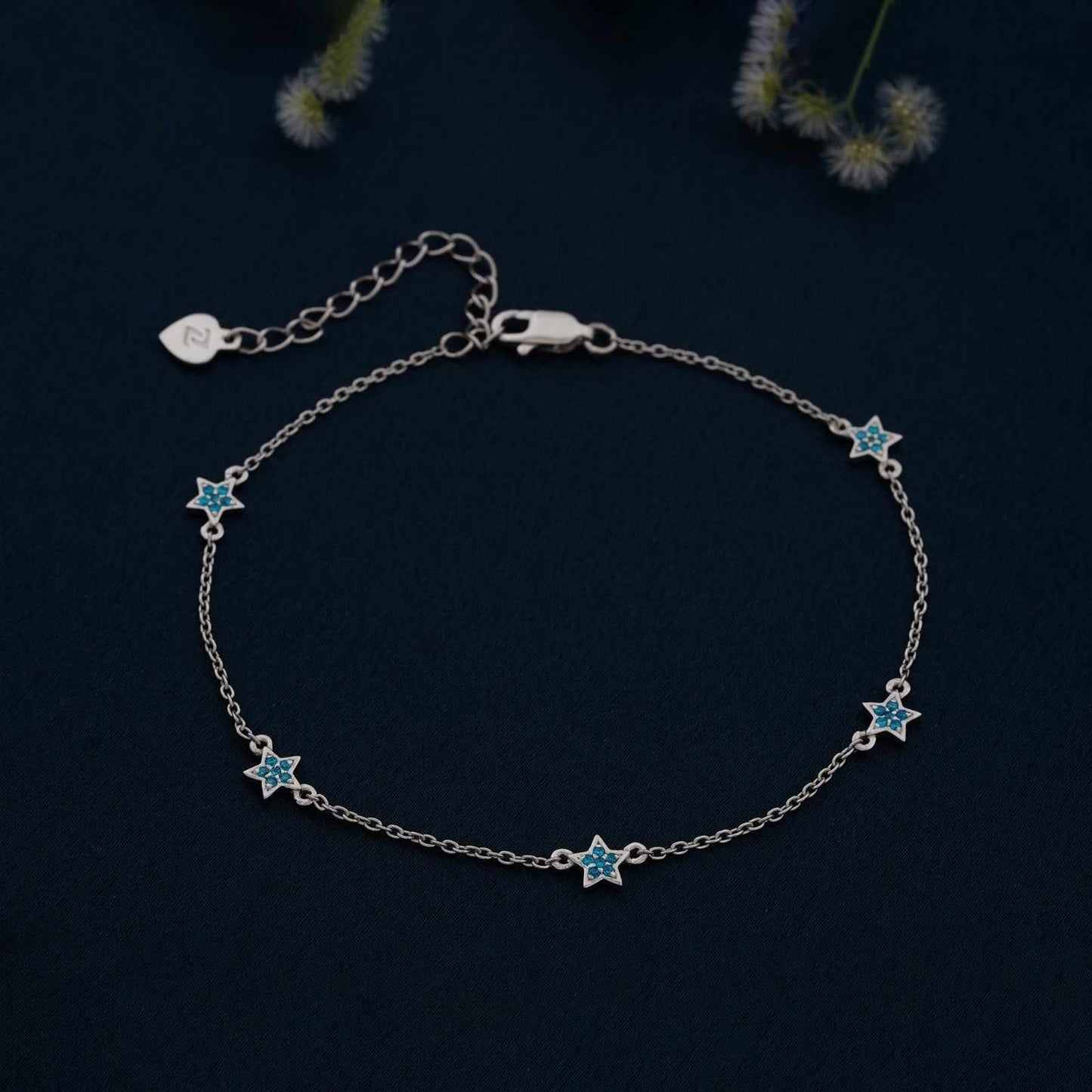 925 sterling silver anklets for women