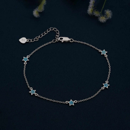 925 sterling silver anklets for women