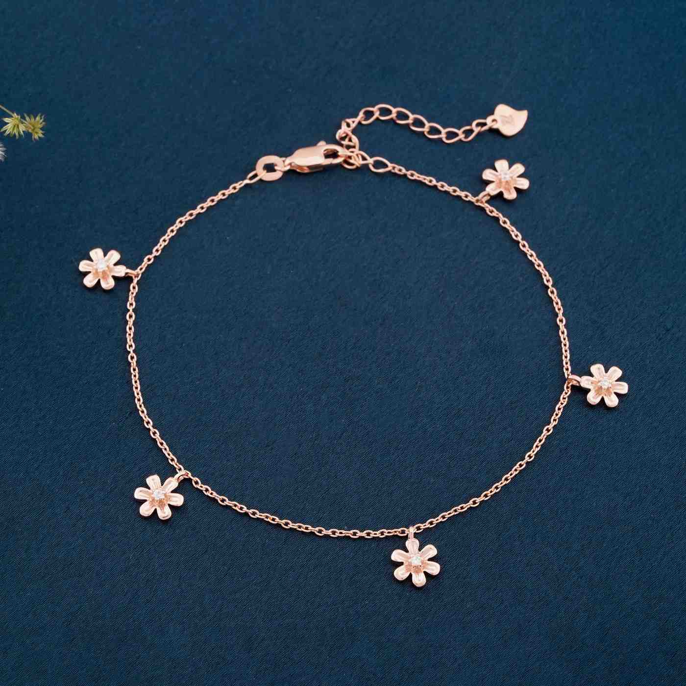 925 sterling silver anklets for women