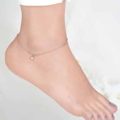 925 sterling silver anklets for women