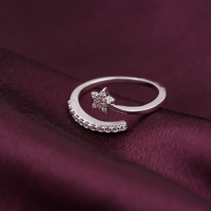 Silver Shooting Star Ring