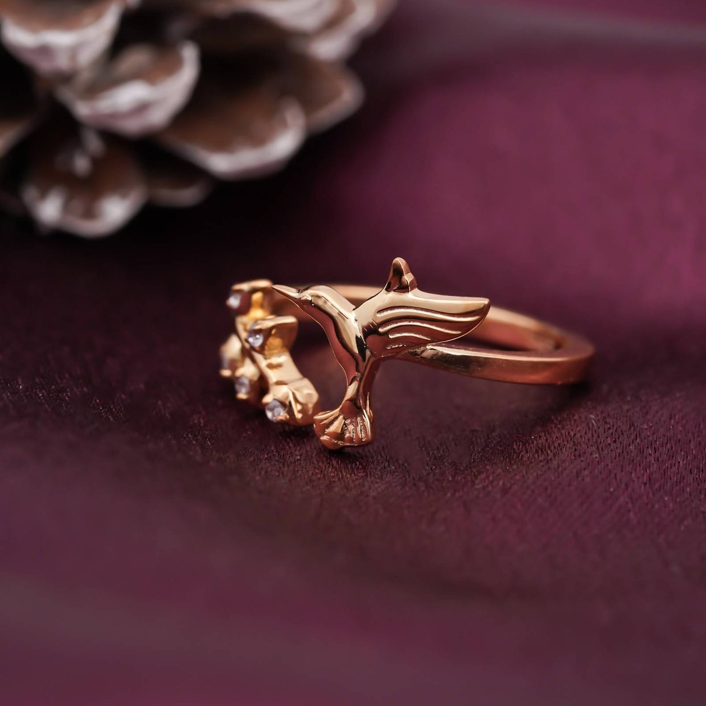 Golden Bird Ring For Women