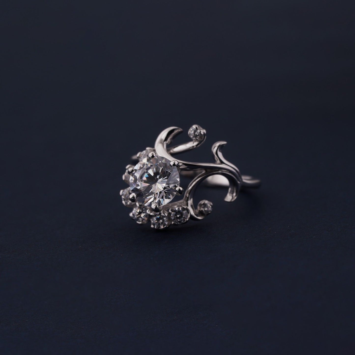 Silver Cocktail Statement Ring